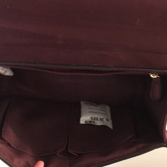Burgundy satchel bag - Picture 4 of 4